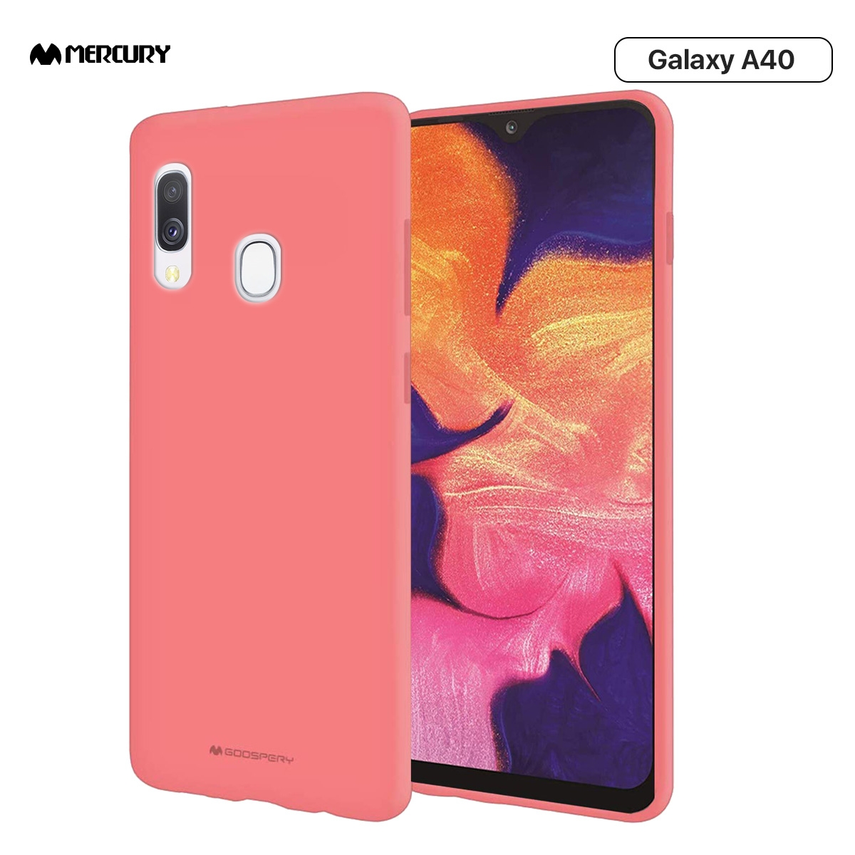 Coque Silicone Soft Feeling Mercury Pour Samsung Galaxy A40 ROSE