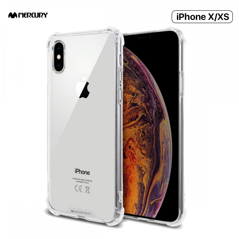 Coque Renforc E Mercury Super Protect Pour Iphone X Xs Transparente