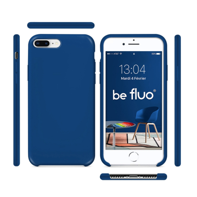 Moxie Coque iPhone 7 Plus/8 Plus [BeFluo] Coque Silicone Fine et Légère pour iPhone 8 Plus et iPhone 7 Plus, Intérieur Microfibr