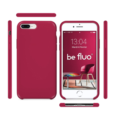 Moxie Coque iPhone 7 Plus/8 Plus [BeFluo] Coque Silicone Fine et Légère pour iPhone 8 Plus et iPhone 7 Plus, Intérieur Microfibr