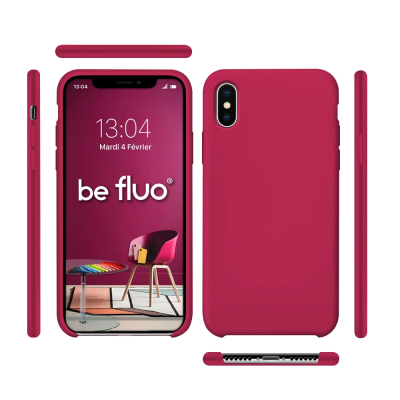 Moxie Coque iPhone XS / iPhone X [BeFluo] Coque Silicone Fine et Légère pour iPhone XS 5.8" et iPhone X, Intérieur Microfibre, C
