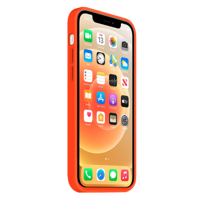 Coque silicone Moxie BeFluo fine et légère, intérieur microfibre, pour iPhone - Orange sunset