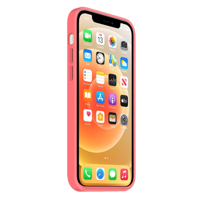 Coque silicone Moxie BeFluo fine et légère, intérieur microfibre, pour iPhone - Rose