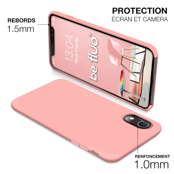 Moxie Coque iPhone XR [BeFluo] Coque Silicone Fine et Légère pour iPhone XR 6.1, Intérieur Microfibre, Coque Anti-chocs et Anti-