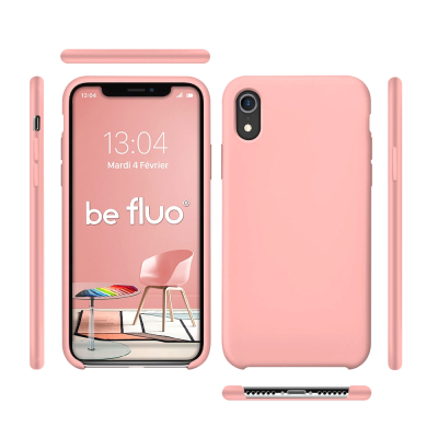 Moxie Coque iPhone XR [BeFluo] Coque Silicone Fine et Légère pour iPhone XR 6.1, Intérieur Microfibre, Coque Anti-chocs et Anti-