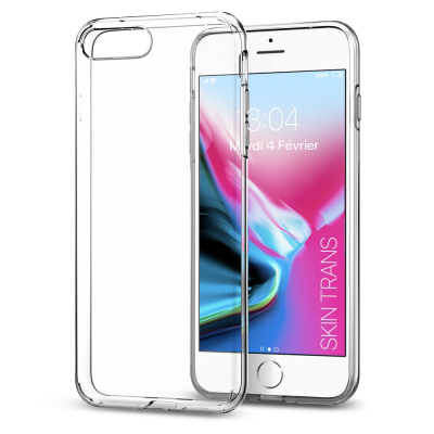 Moxie Coque iPhone 7 Plus / iPhone 8 Plus [Skintrans] Coque en TPU Souple Transparente Ultra Fine en Silicone, Anti-traces, Ajus