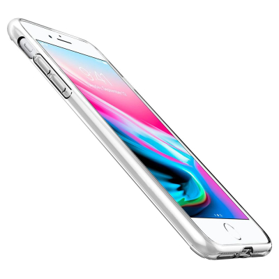 Moxie Coque iPhone 7 Plus / iPhone 8 Plus [Skintrans] Coque en TPU Souple Transparente Ultra Fine en Silicone, Anti-traces, Ajus