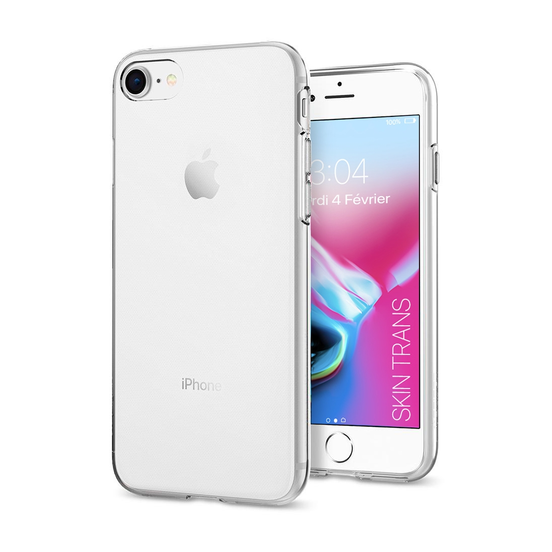 Moxie Coque iPhone 7 / iPhone 8 / iPhone SE 2020 [Skintrans] Coque en TPU Souple Transparente Ultra Fine en Silicone, Anti-trace