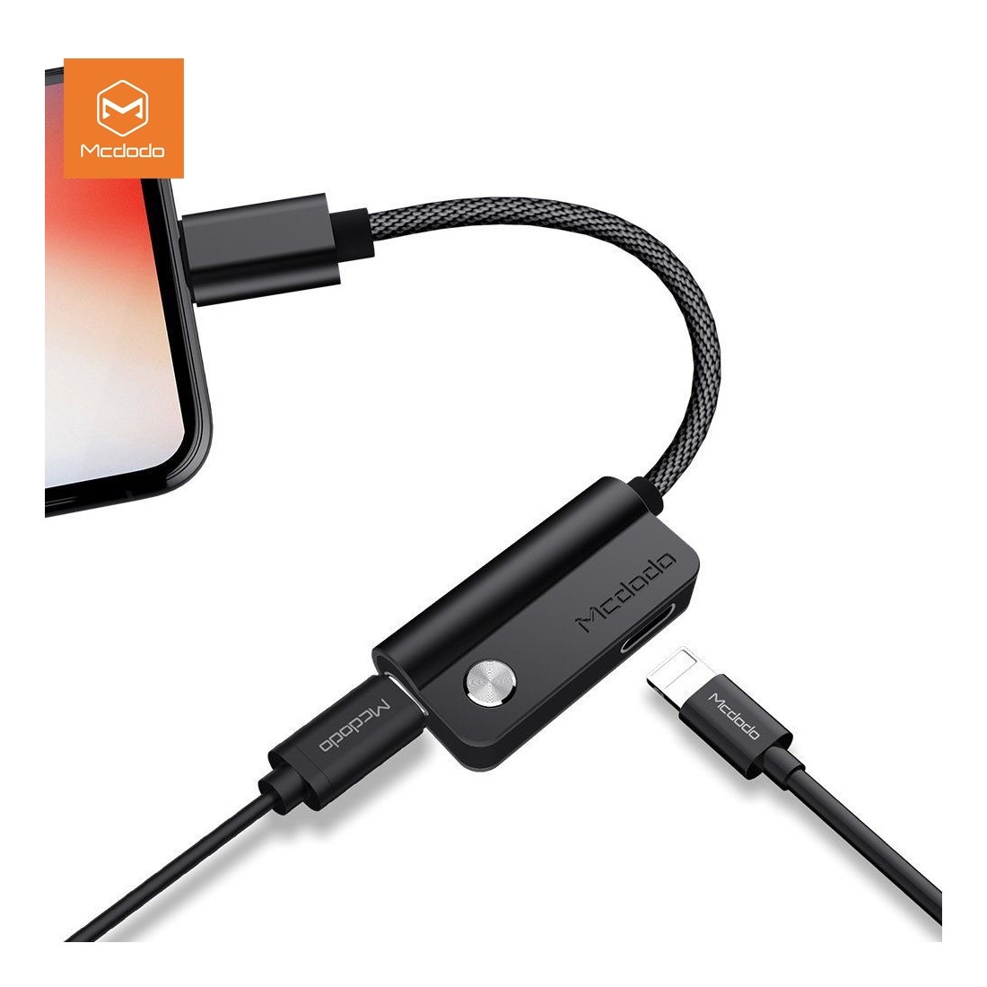 Double Adaptateur Audio Lightning, Mcdodo [CA-4701] [Charge + Audio] Adaptateur pour iPhone X, iPhone 7/8, iPhone 8 Plus/7 Plus 