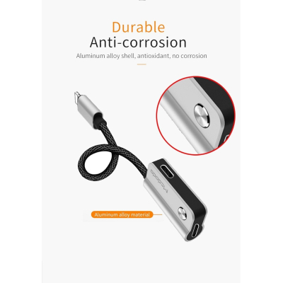 Double Adaptateur Audio Lightning, Mcdodo [CA-4701] [Charge + Audio] Adaptateur pour iPhone X, iPhone 7/8, iPhone 8 Plus/7 Plus 