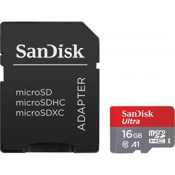 Carte Mémoire Micro SD Sandisk class 10 16GB [SDSQUAR-016G] (prix incluant TCP et DEEE)