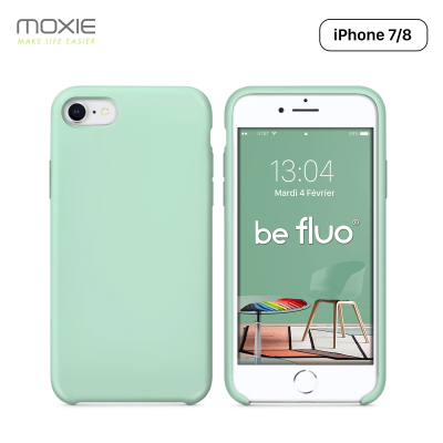Moxie Coque iPhone 7/8/SE 2020 [BeFluo] Coque Silicone Fine et Légère pour iPhone 8, iPhone 7 et iPhone SE 2020, Intérieur Micro