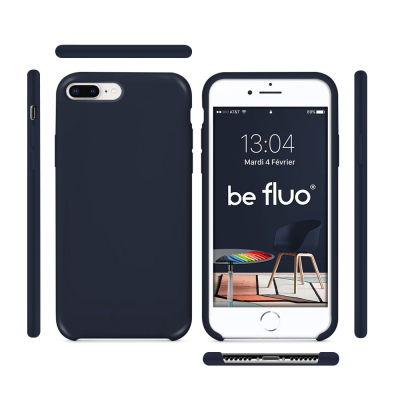 Moxie Coque iPhone 7 Plus/8 Plus [BeFluo] Coque Silicone Fine et Légère pour iPhone 8 Plus et iPhone 7 Plus, Intérieur Microfibr