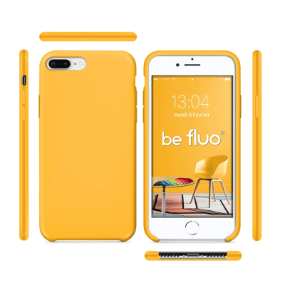Moxie Coque iPhone 7 Plus/8 Plus [BeFluo] Coque Silicone Fine et Légère pour iPhone 8 Plus et iPhone 7 Plus, Intérieur Microfibr