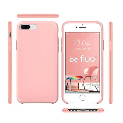 Moxie Coque iPhone 7 Plus/8 Plus [BeFluo] Coque Silicone Fine et Légère pour iPhone 8 Plus et iPhone 7 Plus, Intérieur Microfibr