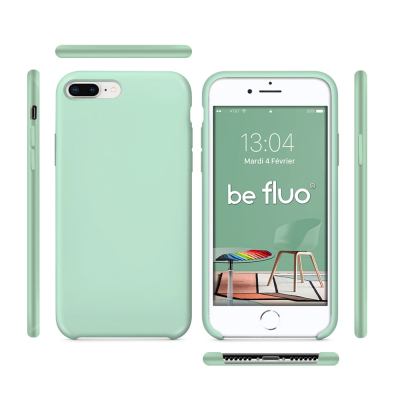 Moxie Coque iPhone 7 Plus/8 Plus [BeFluo] Coque Silicone Fine et Légère pour iPhone 8 Plus et iPhone 7 Plus, Intérieur Microfibr