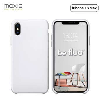 Moxie Coque iPhone XS Max [BeFluo] Coque Silicone Fine et Légère pour iPhone XS Max 6.5", Intérieur Microfibre, Coque Anti-chocs
