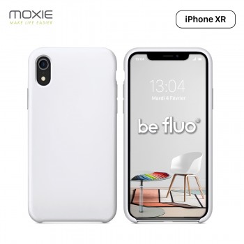 Moxie Coque iPhone XR [BeFluo] Coque Silicone Fine et Légère pour iPhone XR 6.1, Intérieur Microfibre, Coque Anti-chocs et Anti-
