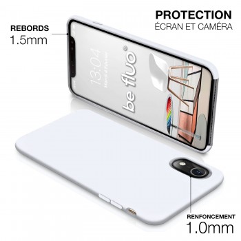 Moxie Coque iPhone XR [BeFluo] Coque Silicone Fine et Légère pour iPhone XR 6.1, Intérieur Microfibre, Coque Anti-chocs et Anti-