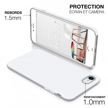 Moxie Coque iPhone 7/8/SE 2020 [BeFluo] Coque Silicone Fine et Légère pour iPhone 8, iPhone 7 et iPhone SE 2020, Intérieur Micro
