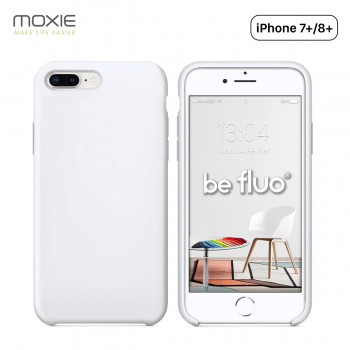 Moxie Coque iPhone 7 Plus/8 Plus [BeFluo] Coque Silicone Fine et Légère pour iPhone 8 Plus et iPhone 7 Plus, Intérieur Microfibr