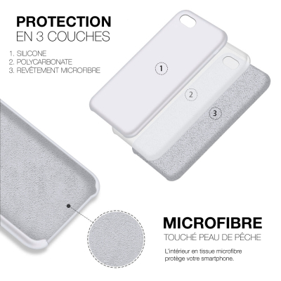 Moxie Coque iPhone 6/6S [BeFluo] Coque Silicone Fine et Légère pour iPhone 6S et iPhone 6, Intérieur Microfibre, Coque Anti-choc