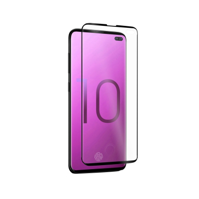 Moxie Protection d'écran Samsung Galaxy S10 Plus / S10+ en verre trempé compatible lecteur d'empreintes avec kit applicateur [Ul