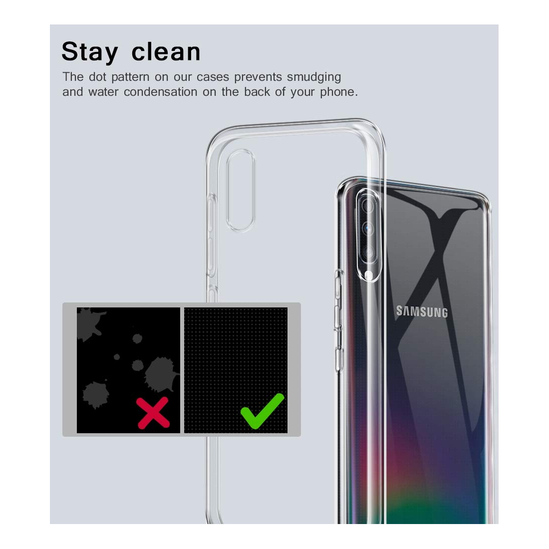 Moxie Coque Galaxy A70 [Skintrans] Coque en TPU Souple Transparente Ultra Fine pour Samsung Galaxy A70 (2019) - Transparent
