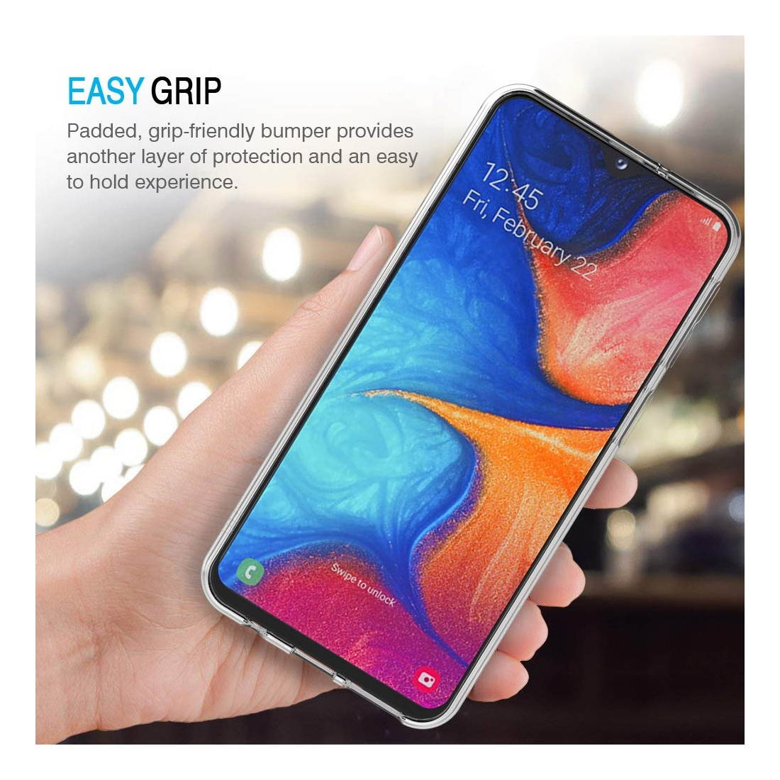 Moxie Coque Galaxy A20e [Skintrans] Coque en TPU Souple Transparente Ultra Fine pour Samsung Galaxy A20e (2019) - Transparent