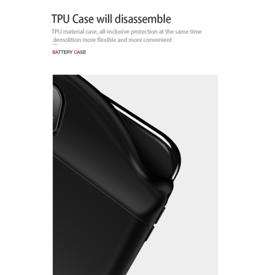Usams Coque Batterie pour iPhone XS Max 6.5" [Millie Series US-CD69] Coque Batterie 4000mAh Fine et Légère, Ultra Sécurisée pour