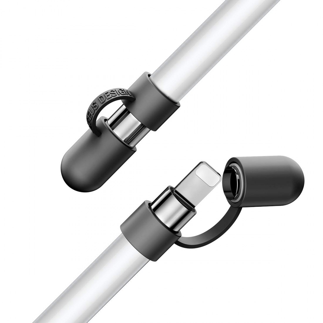 Baseus Support en Silicone pour Apple Pencil [ACBZ-AP01] Support Pencil Anti-poussière avec Capuchon, Excellente Stabilité, comp