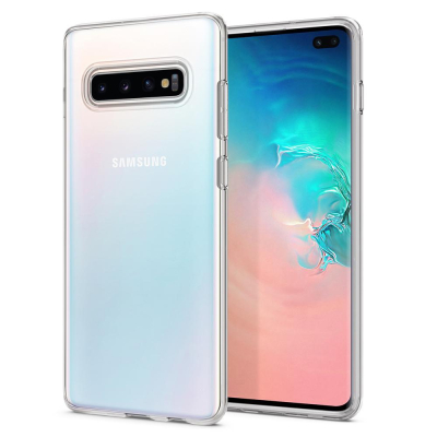 Moxie Coque Galaxy S10 Plus [Skintrans] Coque en TPU Souple Transparente Ultra Fine en Silicone, Anti-traces, Ajustement Parfait