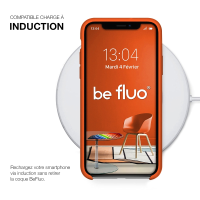 Moxie Coque iPhone XS Max [BeFluo] Coque Silicone Fine et Légère pour iPhone XS Max 6.5", Intérieur Microfibre, Coque Anti-chocs