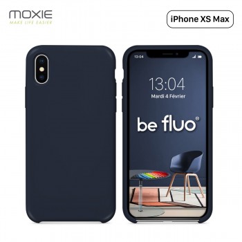 Moxie Coque iPhone XS Max [BeFluo] Coque Silicone Fine et Légère pour iPhone XS Max 6.5", Intérieur Microfibre, Coque Anti-chocs