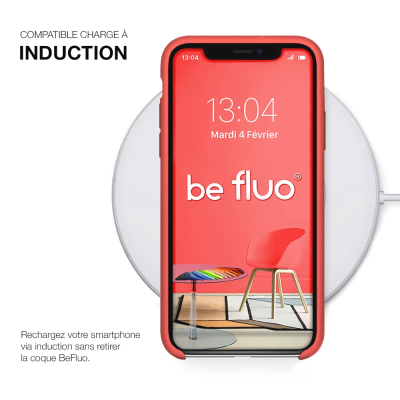 Moxie Coque iPhone XR [BeFluo] Coque Silicone Fine et Légère pour iPhone XR 6.1, Intérieur Microfibre, Coque Anti-chocs et Anti-
