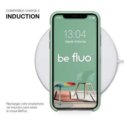 Moxie Coque iPhone XR [BeFluo] Coque Silicone Fine et Légère pour iPhone XR 6.1, Intérieur Microfibre, Coque Anti-chocs et Anti-