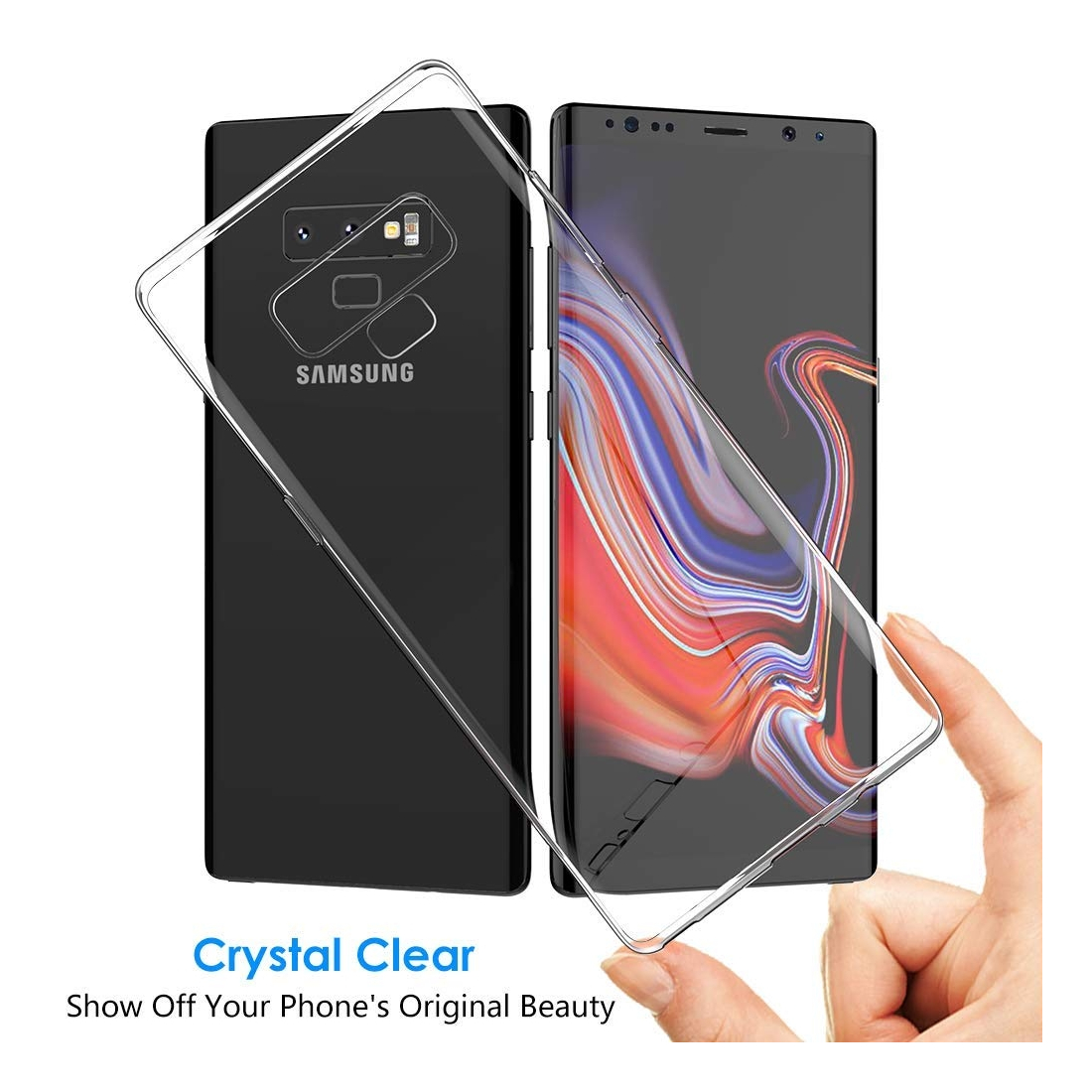 Coque Galaxy Note 9 2018, Moxie [Skintrans] Coque en TPU Souple Transparente Ultra Fine pour Samsung Galaxy Note 9 - Transparent