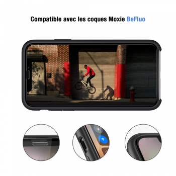 Moxie Verre Trempé pour iPhone XS Max 6.5" [Ultimate 3D+] Protection d'écran Complète en Verre Trempé 9H Ultra Clair, Anti-rayures et Anti-traces de doigts, Compatible Face ID pour iPhone XS Max 6.5