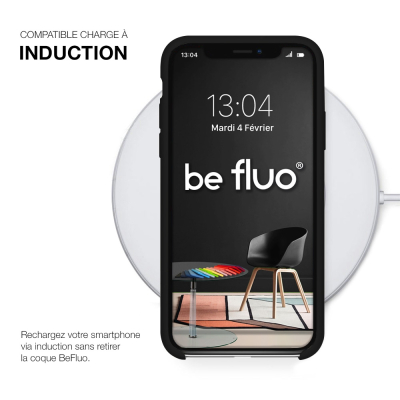 Moxie Coque iPhone XS Max [BeFluo] Coque Silicone Fine et Légère pour iPhone XS Max 6.5", Intérieur Microfibre, Coque Anti-chocs