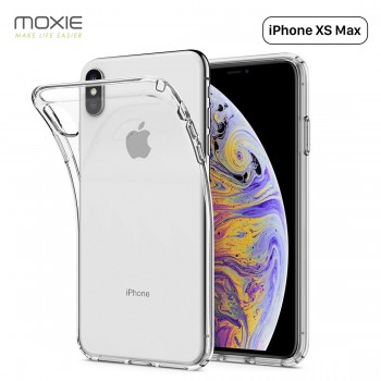 Moxie Coque iPhone XS Max 6.5" [Skintrans] Coque en TPU Souple Transparente Ultra Fine en Silicone, Anti-traces, Ajustement Parf