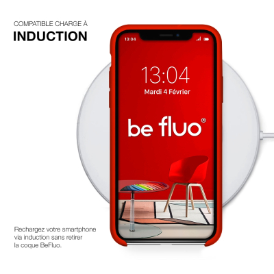 Moxie Coque iPhone XR [BeFluo] Coque Silicone Fine et Légère pour iPhone XR 6.1", Intérieur Microfibre, Coque Anti-chocs et Anti