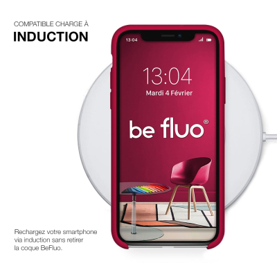 Moxie Coque iPhone XR [BeFluo] Coque Silicone Fine et Légère pour iPhone XR 6.1, Intérieur Microfibre, Coque Anti-chocs et Anti-