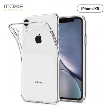 Moxie Coque iPhone XR 6.1" [Skintrans] Coque en TPU Souple Transparente Ultra Fine en Silicone, Anti-traces, Ajustement Parfait 