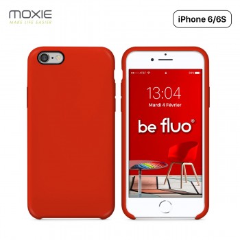 Moxie Coque iPhone 6/6S [BeFluo] Coque Silicone Fine et Légère pour iPhone 6S et iPhone 6, Intérieur Microfibre, Coque Anti-choc