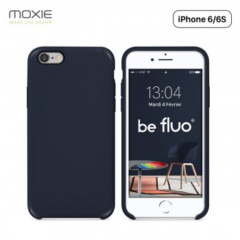 Moxie Coque iPhone 6/6S [BeFluo] Coque Silicone Fine et Légère pour iPhone 6S et iPhone 6, Intérieur Microfibre, Coque Anti-choc