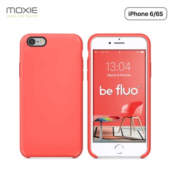 Moxie Coque iPhone 6/6S [BeFluo] Coque Silicone Fine et Légère pour iPhone 6S et iPhone 6, Intérieur Microfibre, Coque Anti-choc