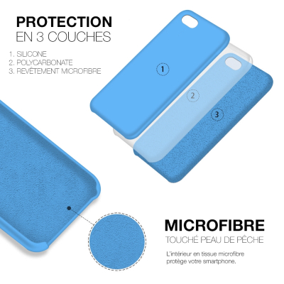 Moxie Coque iPhone 6/6S [BeFluo] Coque Silicone Fine et Légère pour iPhone 6S et iPhone 6, Intérieur Microfibre, Coque Anti-choc