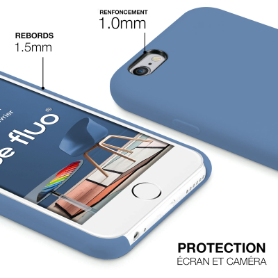 Moxie Coque iPhone 6/6S [BeFluo] Coque Silicone Fine et Légère pour iPhone 6S et iPhone 6, Intérieur Microfibre, Coque Anti-choc