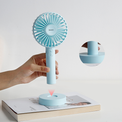 Ventilateur Portatif avec Miroir, Baseus [CXMCL-03] [Macarons Fan 3 vitesses 2600mAh] Ventilateur Portatif Avec miroir intégré [