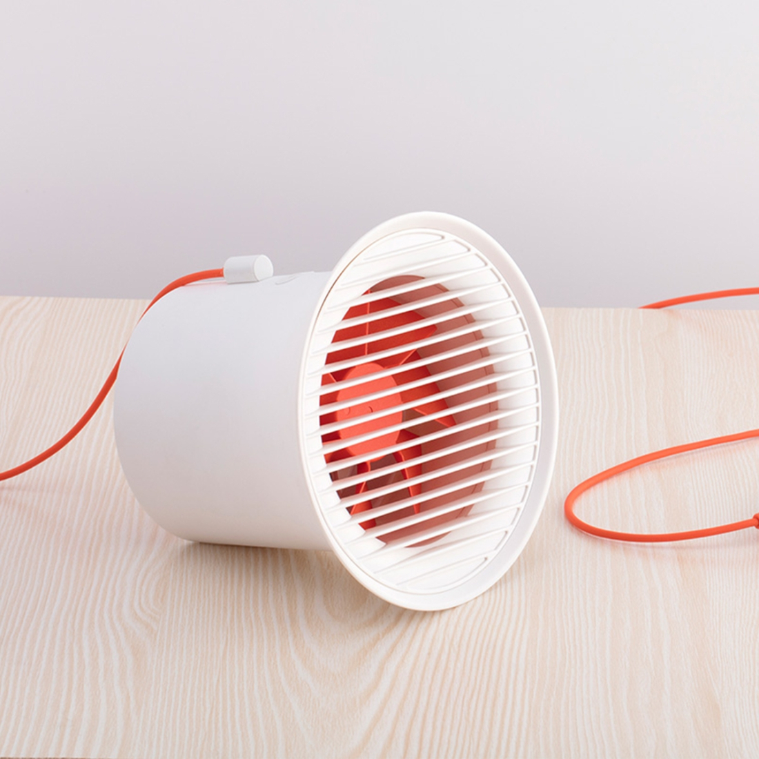 Ventilateur de bureau, Baseus [CXLB-02] [Small Horn 2 vitesses] Ventilateur de bureau à double hélices [White] - Blanc
